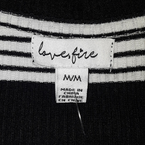 NWT, Love, Fire Ribbed T-Shirt Dress - Picture 10 of 11